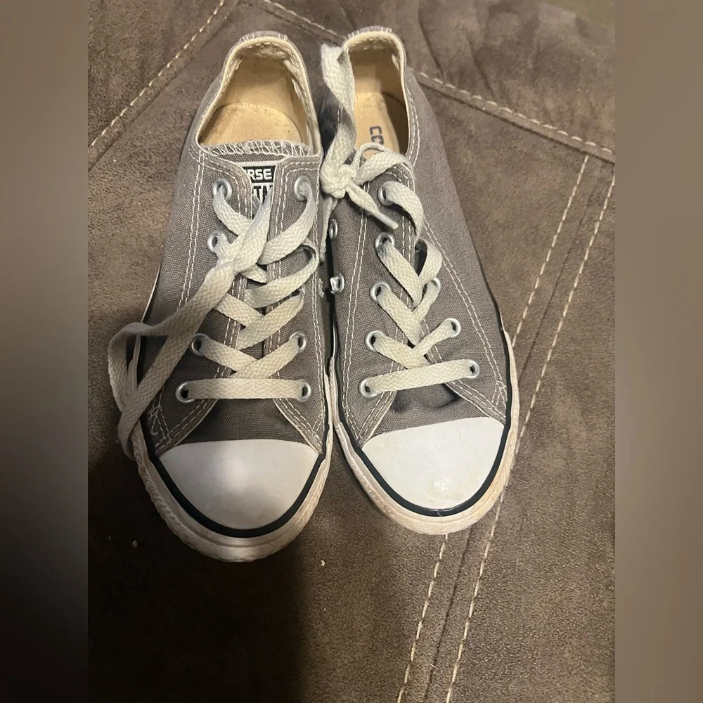 Converse Kids Charcoal Canvas Sneakers